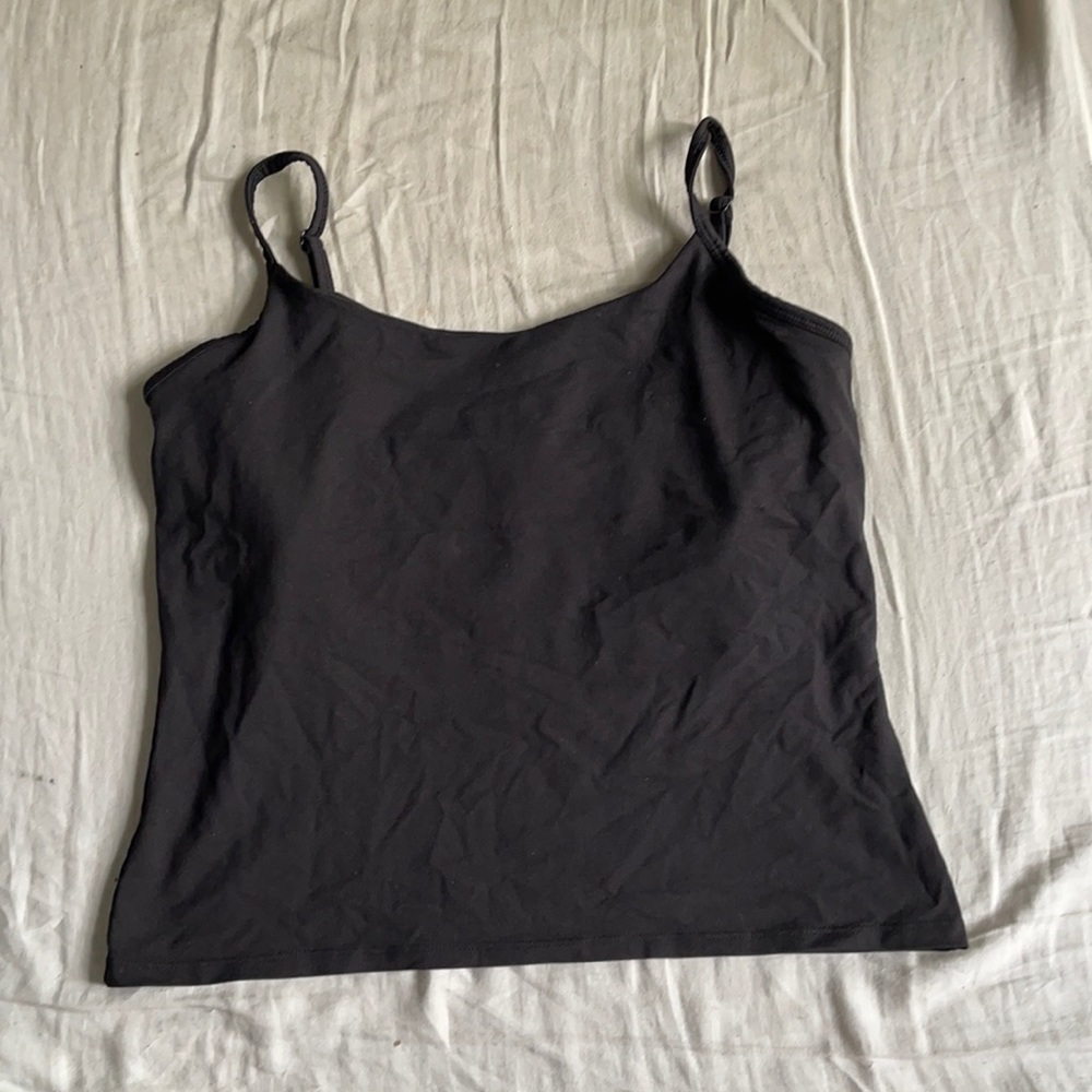 Black tank top